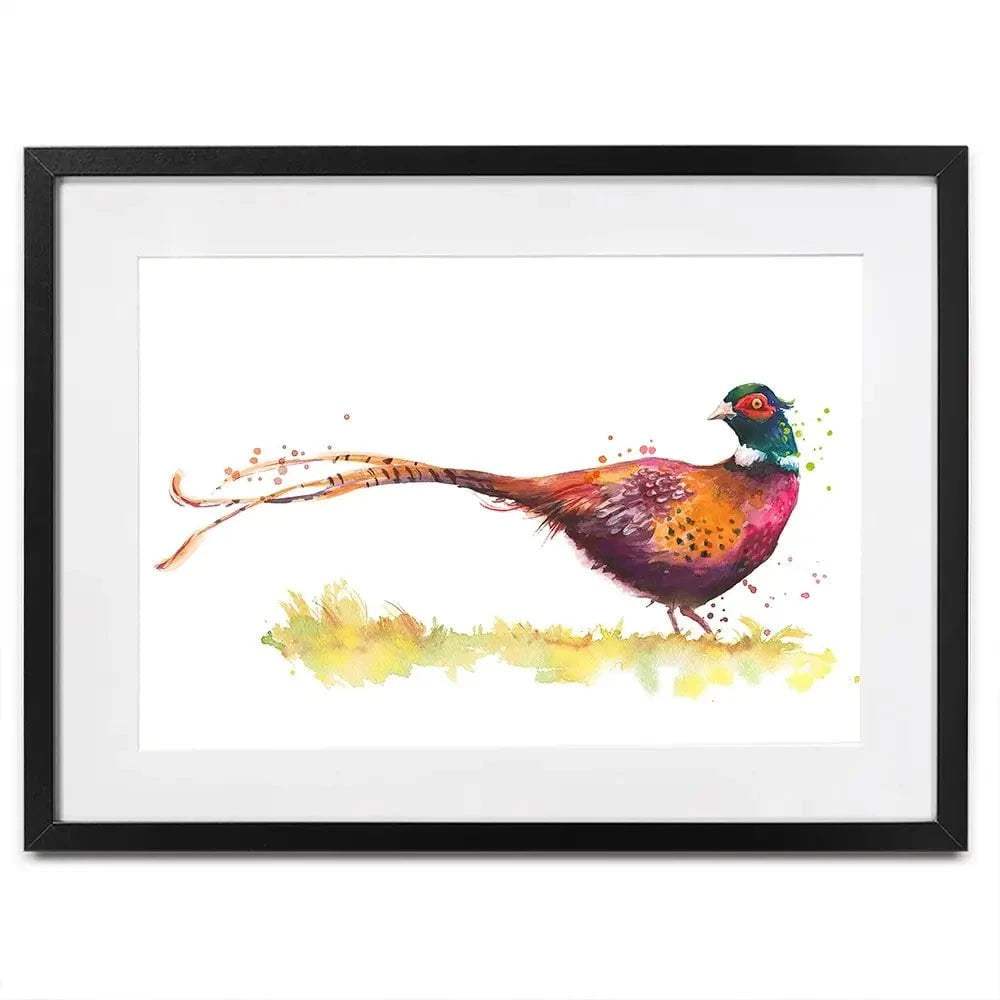 Pleasant Pheasant Framed Art Print Pleasant Pheasant Framed Art Print wall art product Kamieshkova / Shutterstock