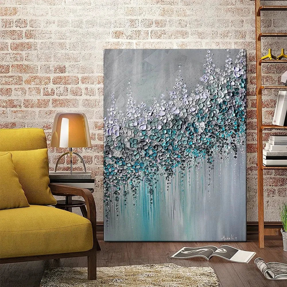 Please Me Grey Canvas Print Please Me Grey Canvas Print wall art product Nada Khatib