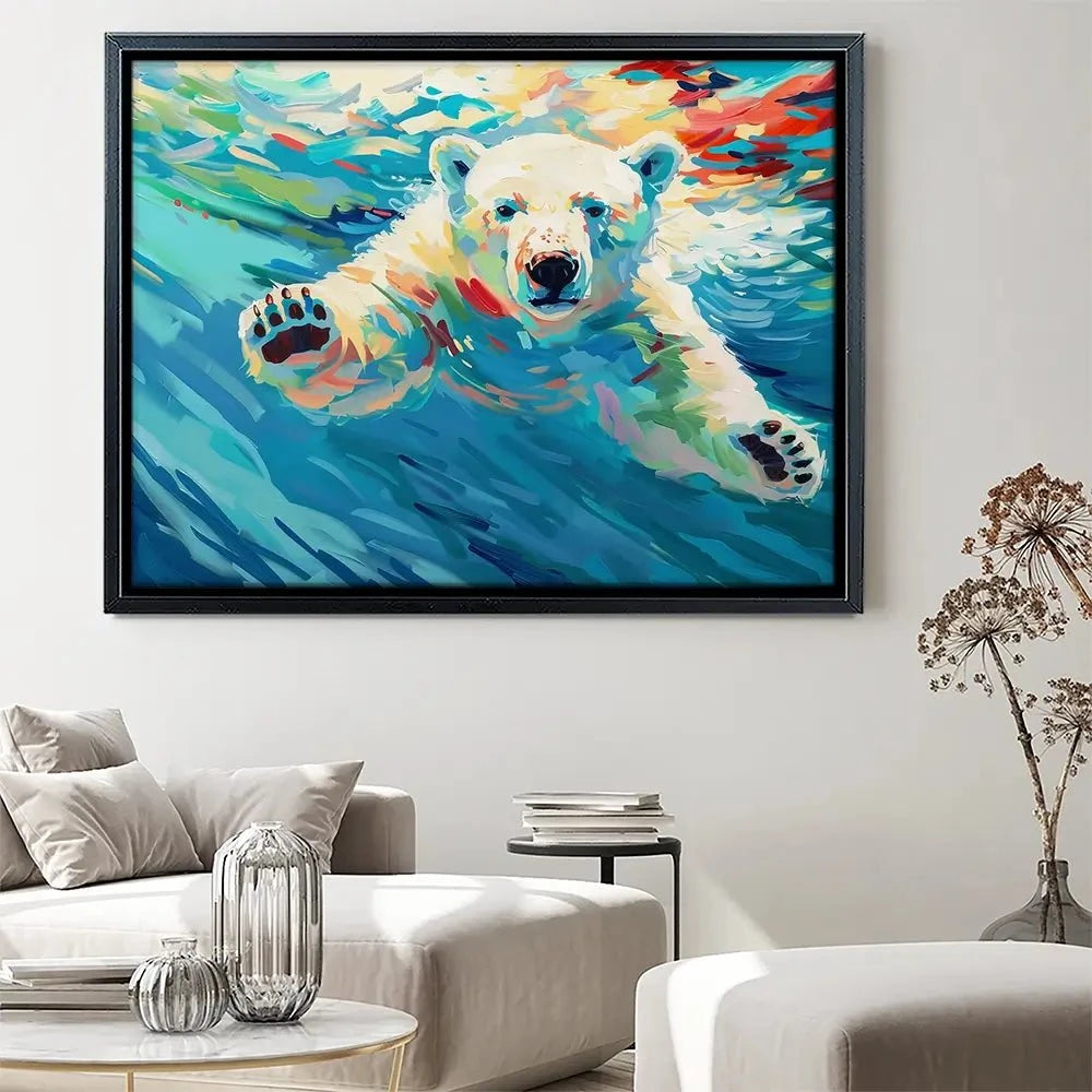 Polar Bear Canvas Print Polar Bear Canvas Print wall art product David Alexander Elder