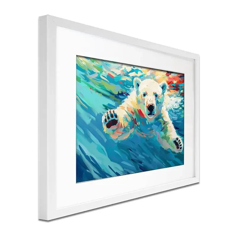 Polar Bear Framed Art Print Polar Bear Framed Art Print wall art product David Alexander Elder