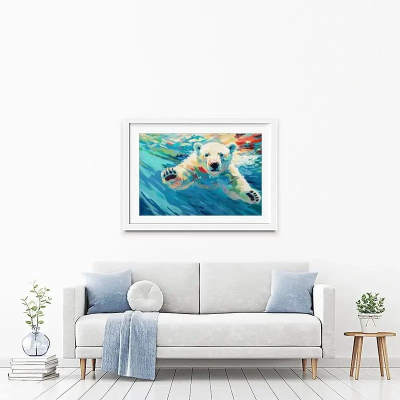 Polar Bear Framed Art Print Polar Bear Framed Art Print wall art product David Alexander Elder