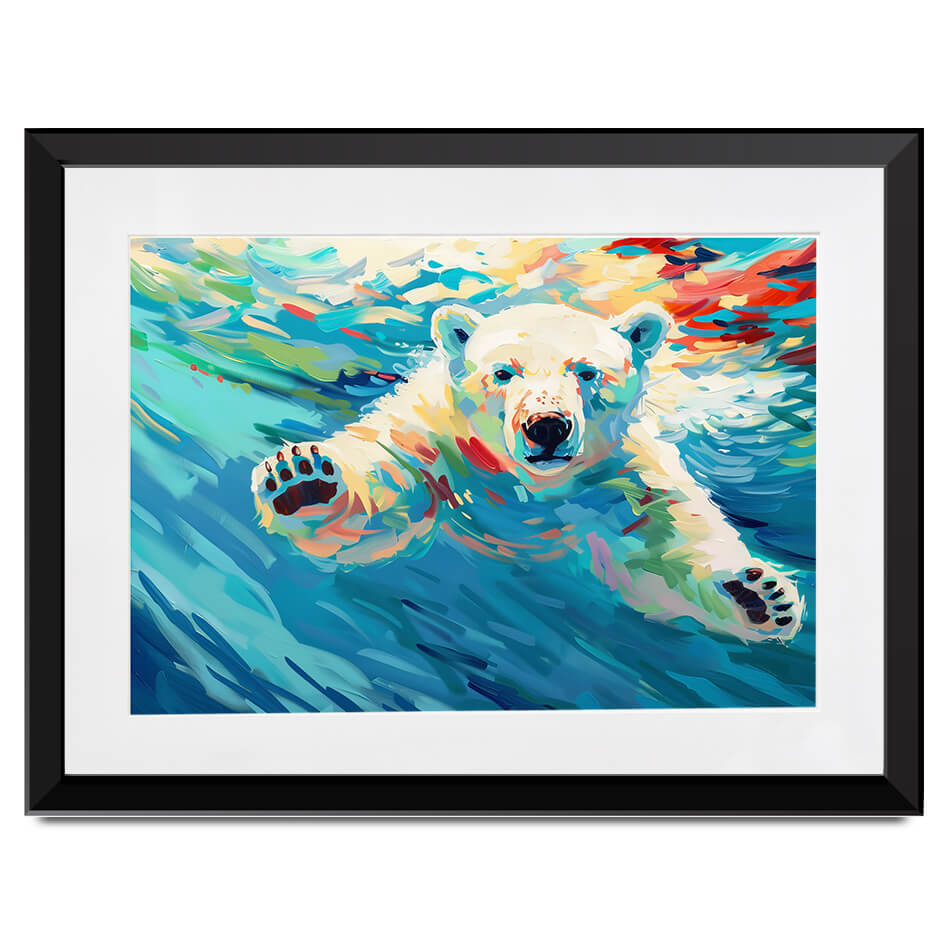 Polar Bear Framed Art Print Polar Bear Framed Art Print wall art product David Alexander Elder