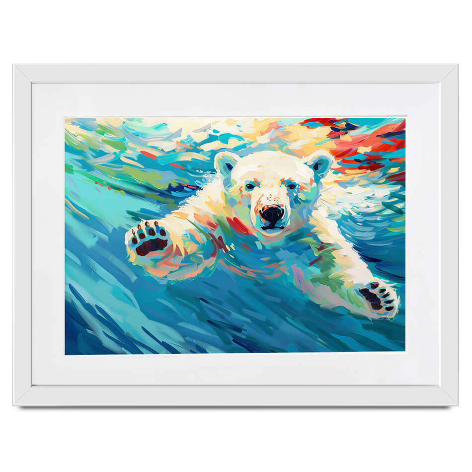 Polar Bear Framed Art Print Polar Bear Framed Art Print wall art product David Alexander Elder
