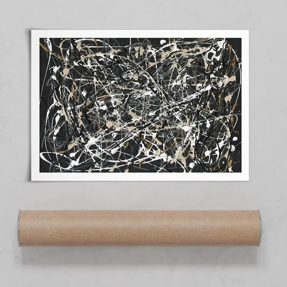 Pollack Homage Art Print Pollack Homage Art Print wall art product Michael Willett