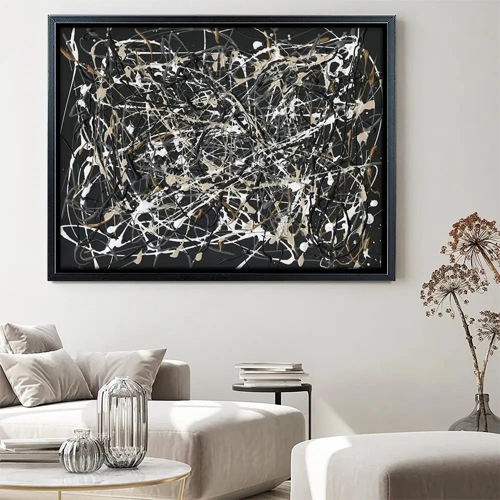 Pollack Homage Canvas Print Pollack Homage Canvas Print wall art product Michael Willett