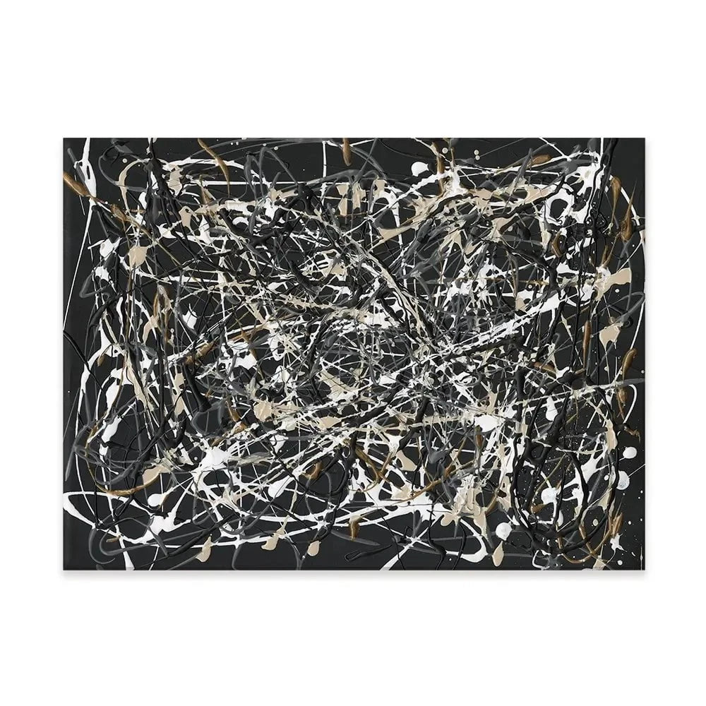 Pollack Homage Canvas Print Pollack Homage Canvas Print wall art product Michael Willett