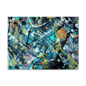 Pollock Style 2 Canvas Print Pollock Style 2 Canvas Print wall art product vector owl / Shutterstock