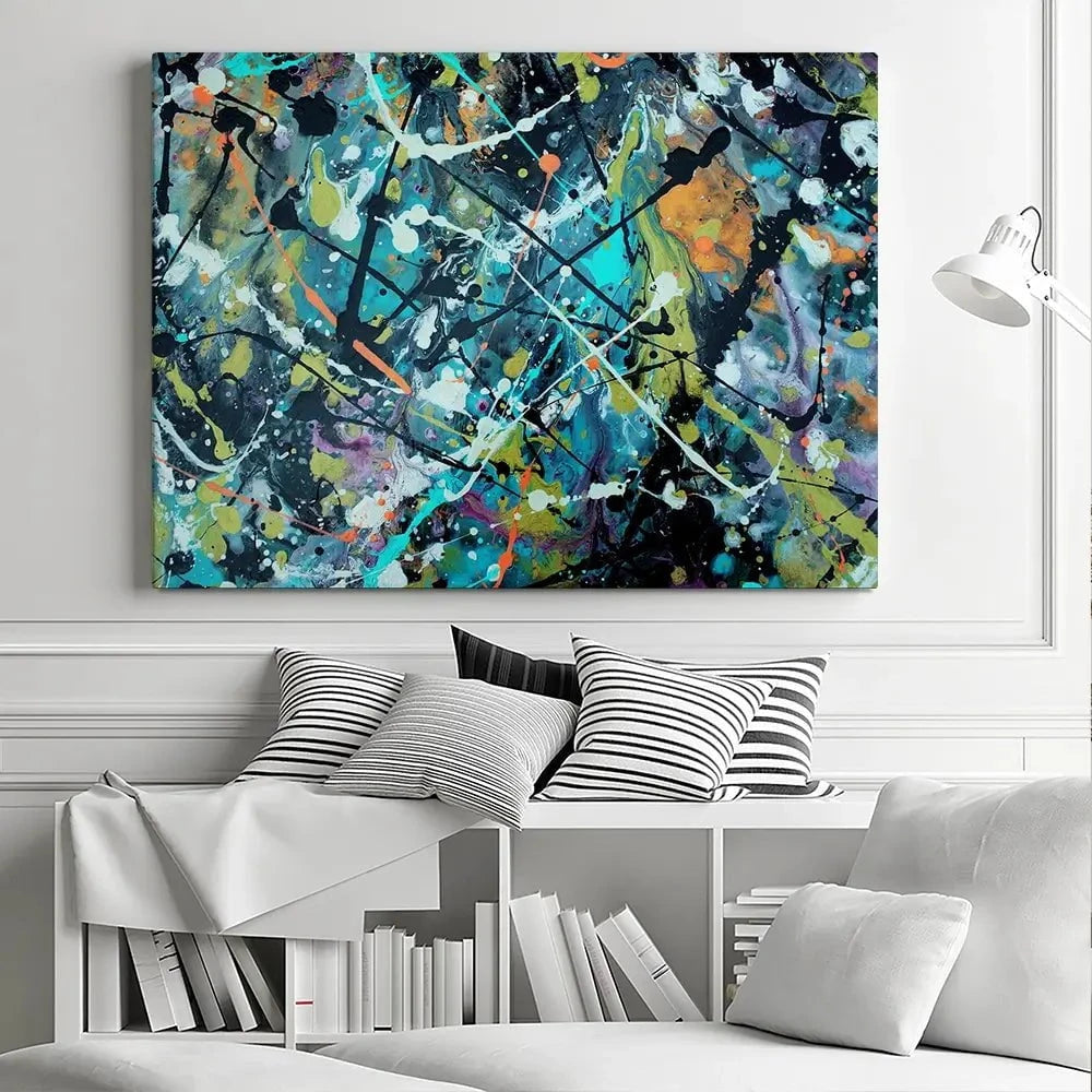 Pollock Style 2 Canvas Print Pollock Style 2 Canvas Print wall art product vector owl / Shutterstock