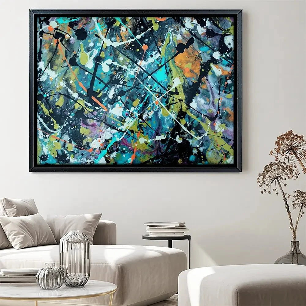 Pollock Style 2 Canvas Print Pollock Style 2 Canvas Print wall art product vector owl / Shutterstock