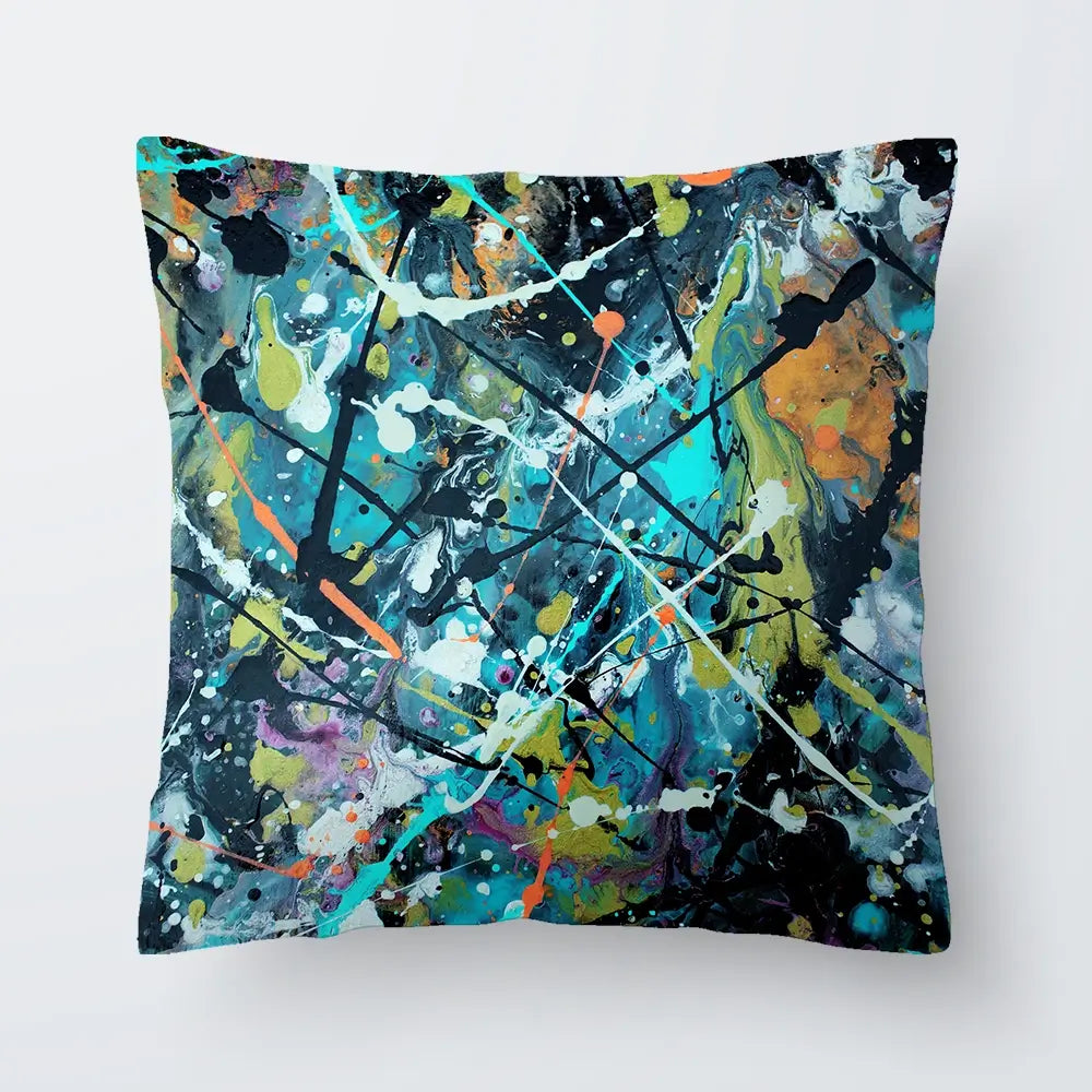 Pollock Style 2 Cushion Pollock Style 2 Cushion wall art product vector owl / Shutterstock