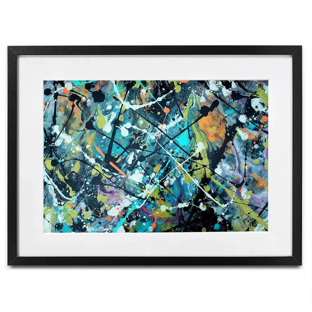 Pollock Style 2 Framed Art Print Pollock Style 2 Framed Art Print wall art product vector owl / Shutterstock