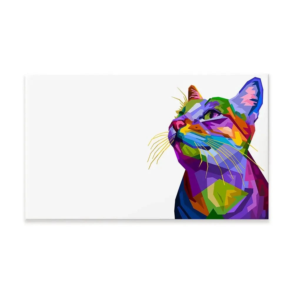 Pop Art Cat Canvas Print Pop Art Cat Canvas Print wall art product rainbow zoo / Shutterstock