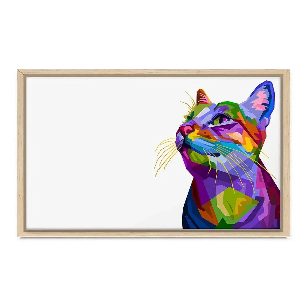 Pop Art Cat Canvas Print Pop Art Cat Canvas Print wall art product rainbow zoo / Shutterstock