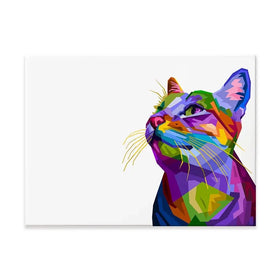 Pop Art Cat Canvas Print Pop Art Cat Canvas Print wall art product rainbow zoo / Shutterstock