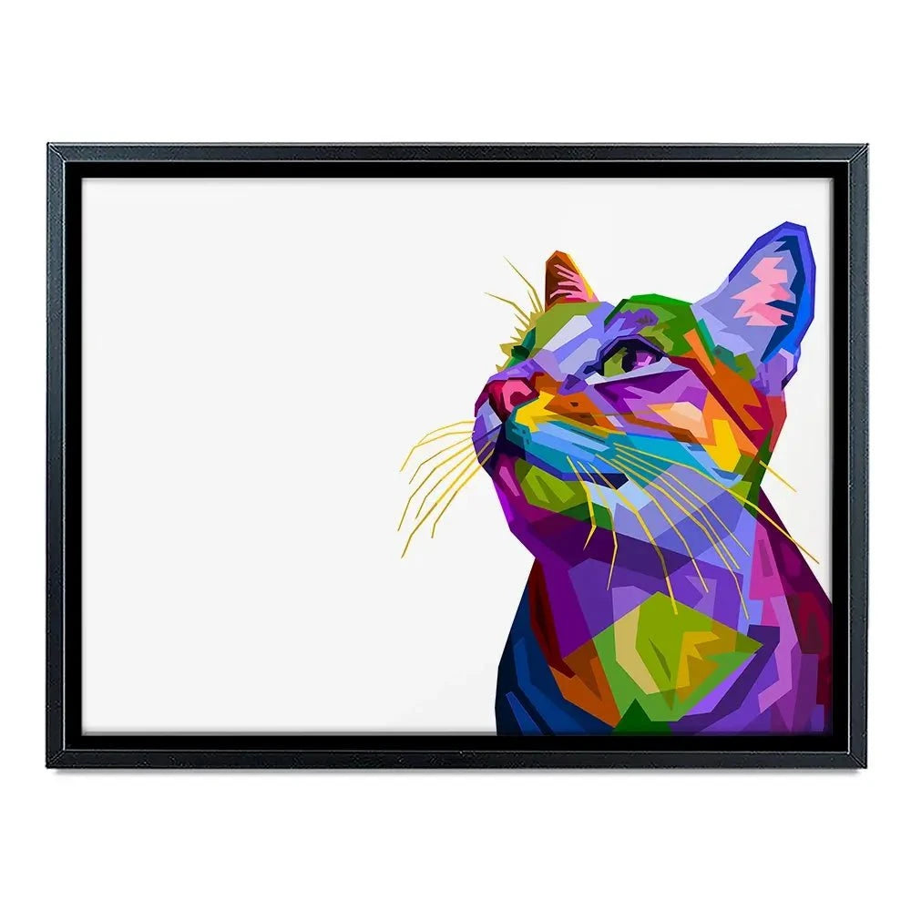 Pop Art Cat Canvas Print Pop Art Cat Canvas Print wall art product rainbow zoo / Shutterstock