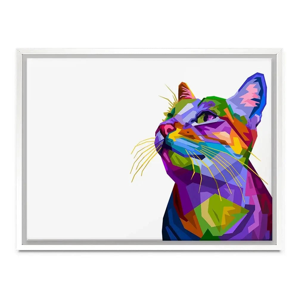 Pop Art Cat Canvas Print Pop Art Cat Canvas Print wall art product rainbow zoo / Shutterstock