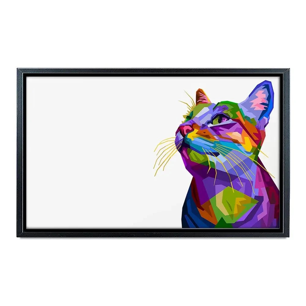 Pop Art Cat Canvas Print Pop Art Cat Canvas Print wall art product rainbow zoo / Shutterstock