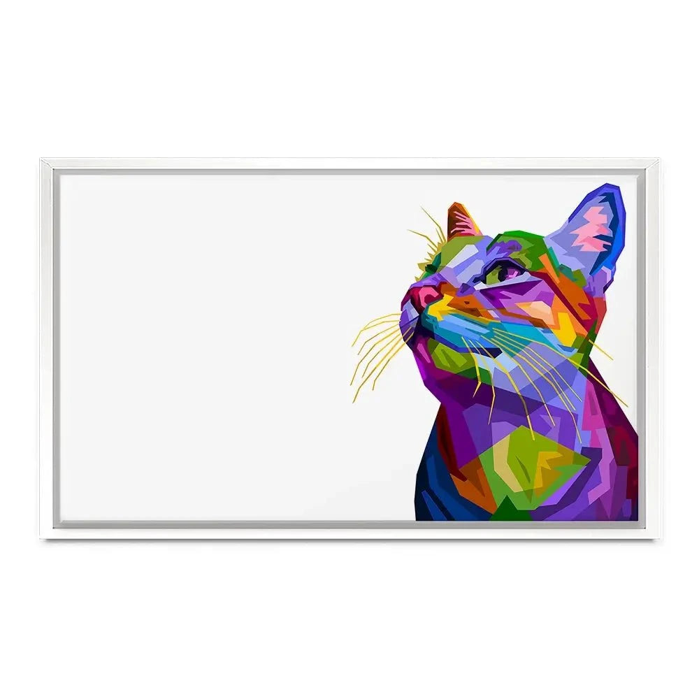 Pop Art Cat Canvas Print Pop Art Cat Canvas Print wall art product rainbow zoo / Shutterstock