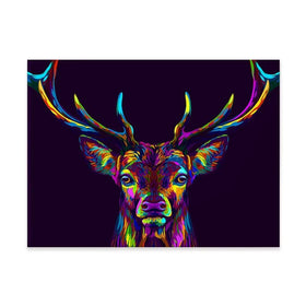 Pop Art Deer Canvas Print Pop Art Deer Canvas Print wall art product AnastasiaOsipova / Shutterstock