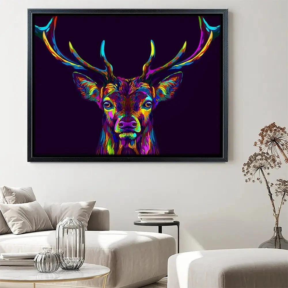 Pop Art Deer Canvas Print Pop Art Deer Canvas Print wall art product AnastasiaOsipova / Shutterstock