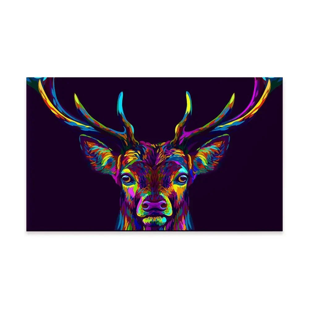 Pop Art Deer Canvas Print Pop Art Deer Canvas Print wall art product AnastasiaOsipova / Shutterstock