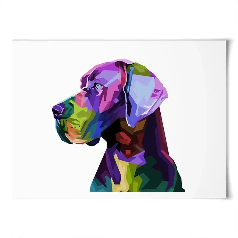 Pop Art Great Dane Art Print Pop Art Great Dane Art Print wall art product rainbow zoo / Shutterstock