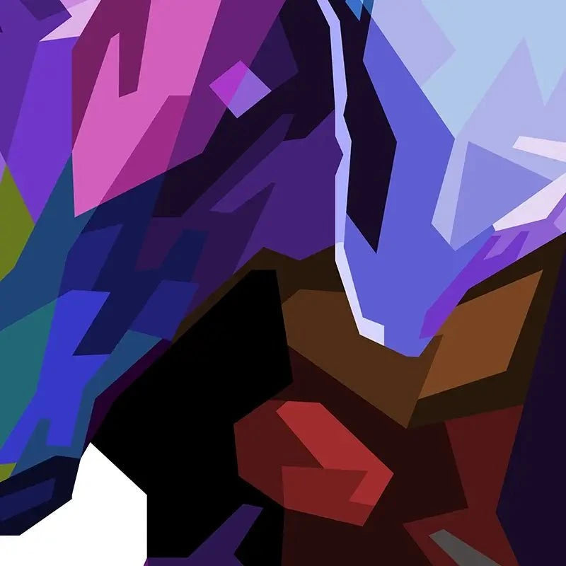 Pop Art Great Dane Art Print Pop Art Great Dane Art Print wall art product rainbow zoo / Shutterstock