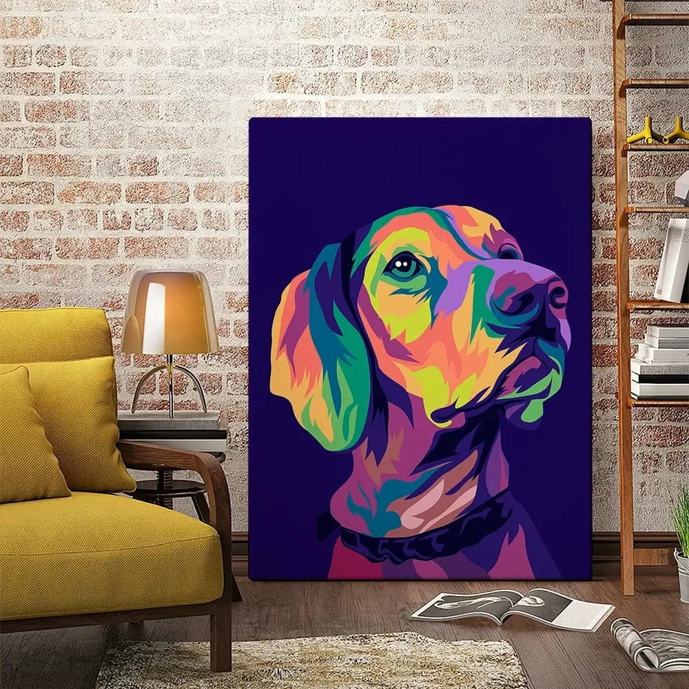 Pop Art Labrador Retriever Canvas Print Pop Art Labrador Retriever Canvas Print wall art product Zero05Ard / Shutterstock