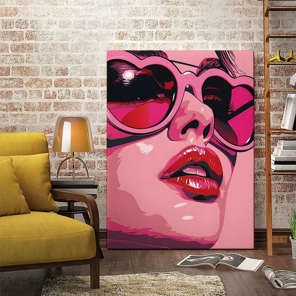 Pop Of Pink Canvas Print Pop Of Pink Canvas Print wall art product Art Print Shop