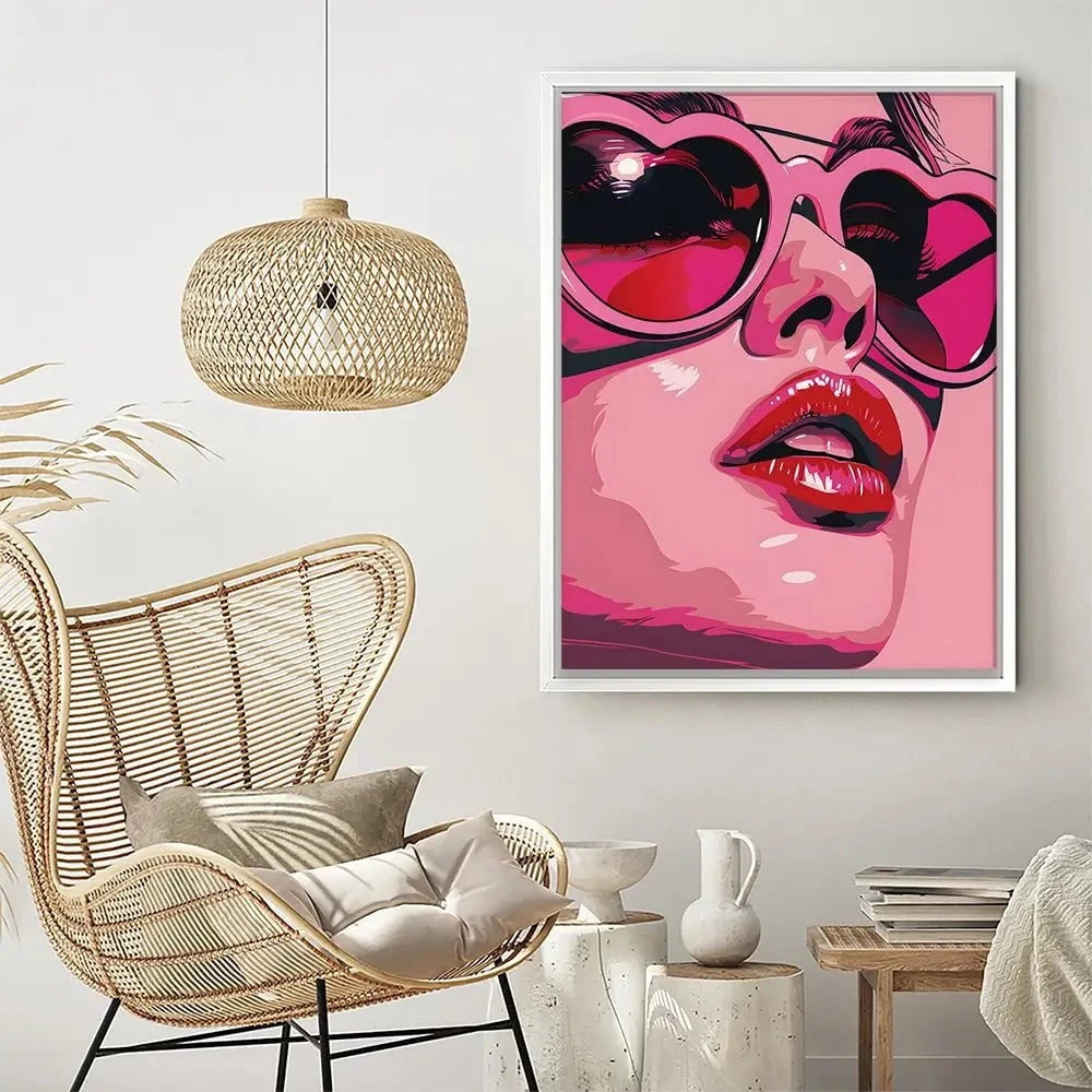 Pop Of Pink Canvas Print Pop Of Pink Canvas Print wall art product Art Print Shop