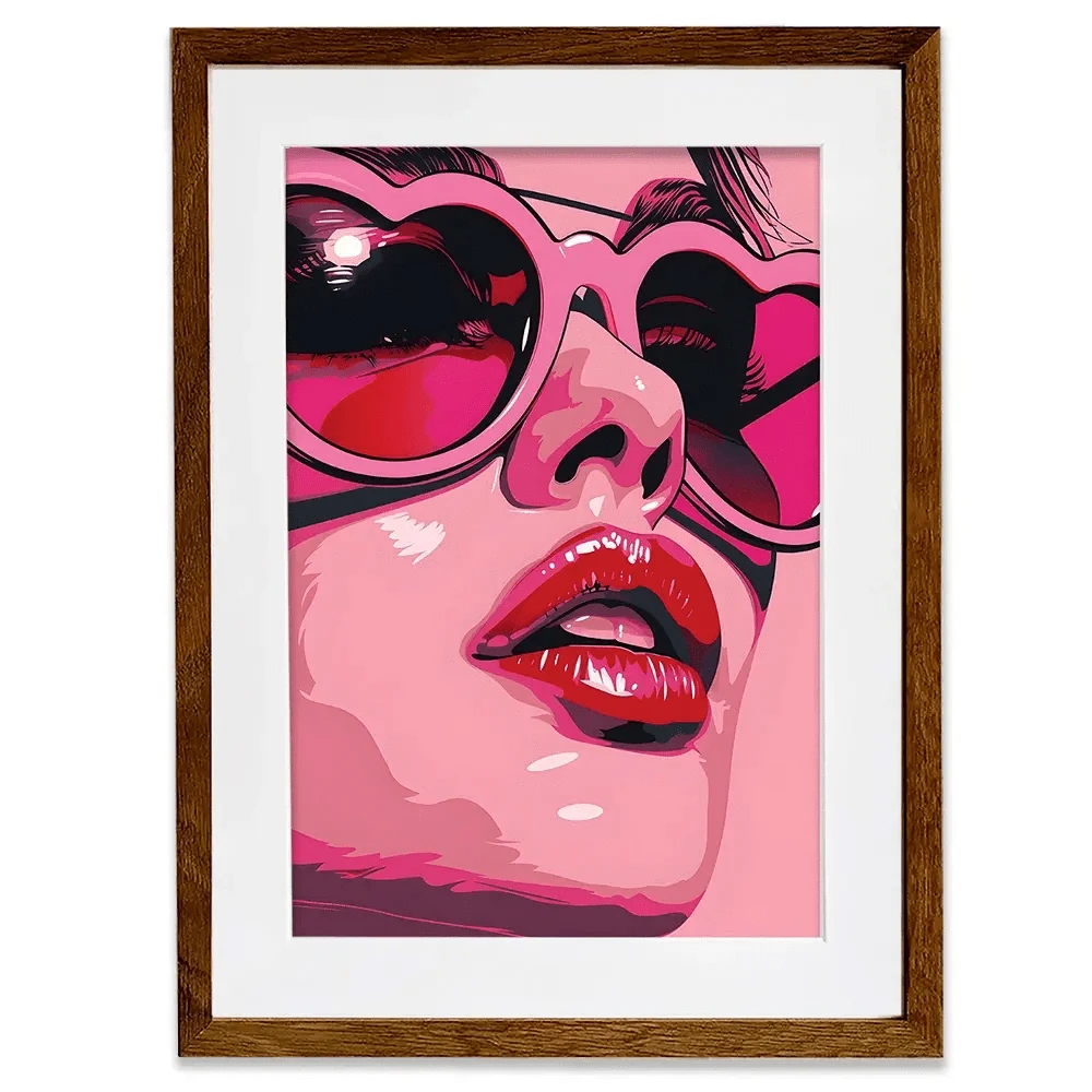 Pop Of Pink Framed Art Print Pop Of Pink Framed Art Print wall art product Art Print Shop