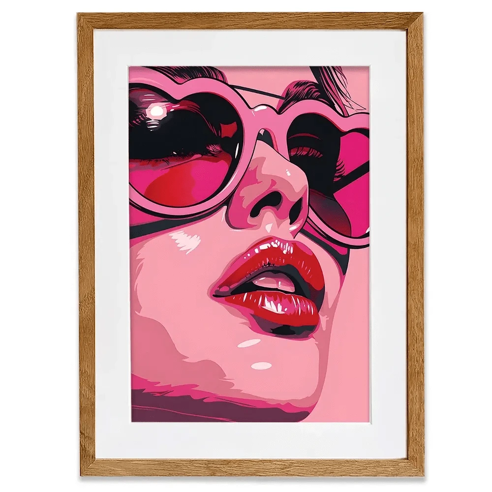 Pop Of Pink Framed Art Print Pop Of Pink Framed Art Print wall art product Art Print Shop