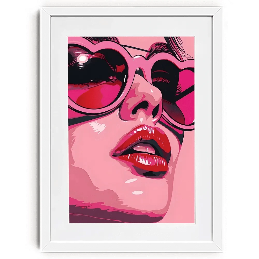 Pop Of Pink Framed Art Print Pop Of Pink Framed Art Print wall art product Art Print Shop