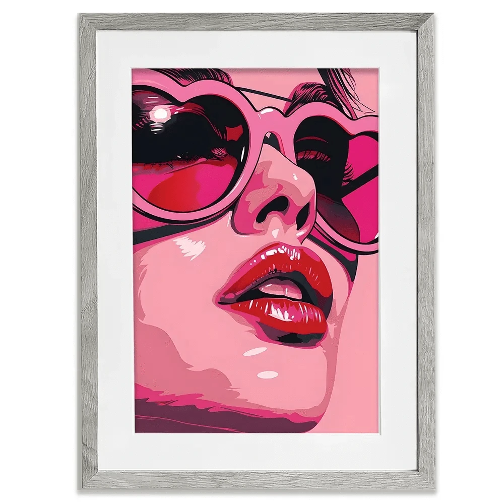 Pop Of Pink Framed Art Print Pop Of Pink Framed Art Print wall art product Art Print Shop