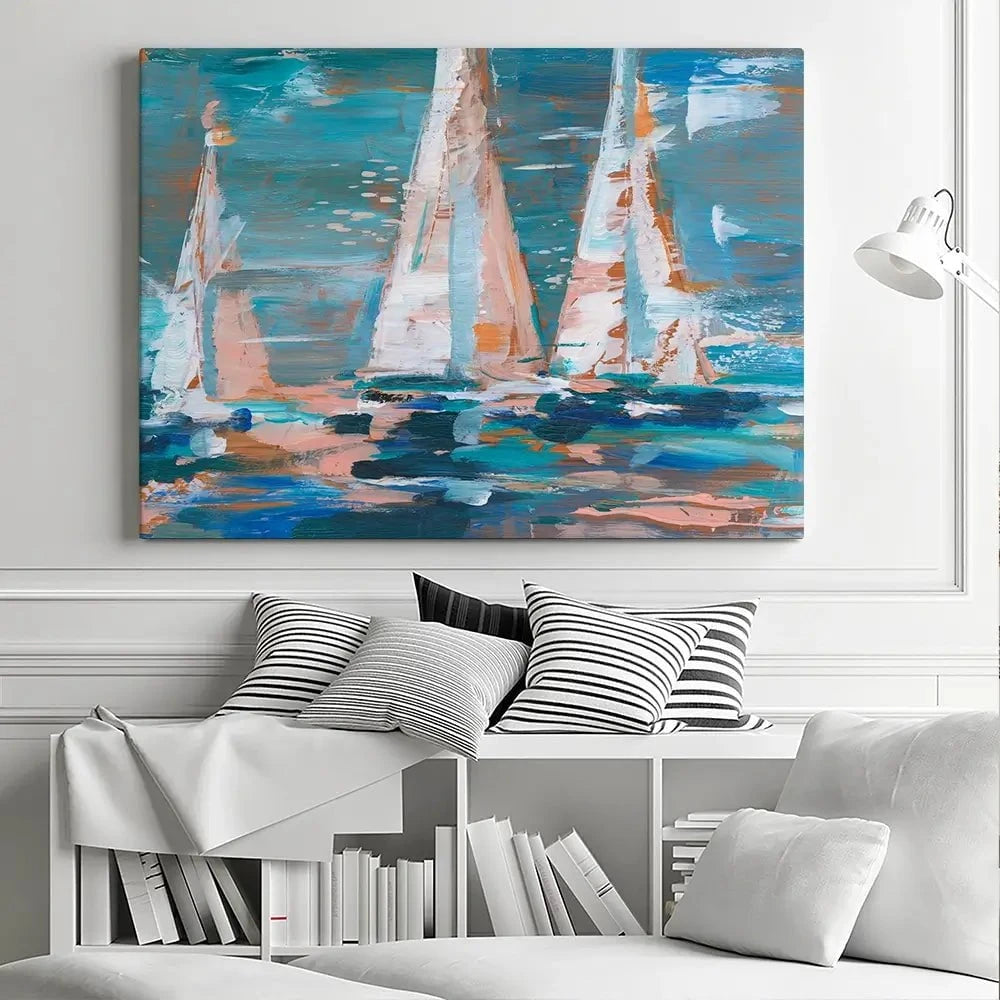 Pop Regatta 2 Canvas Print Pop Regatta 2 Canvas Print wall art product Ethan Harper