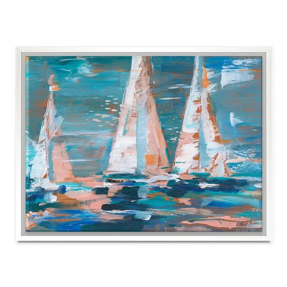 Pop Regatta 2 Canvas Print Pop Regatta 2 Canvas Print wall art product Ethan Harper