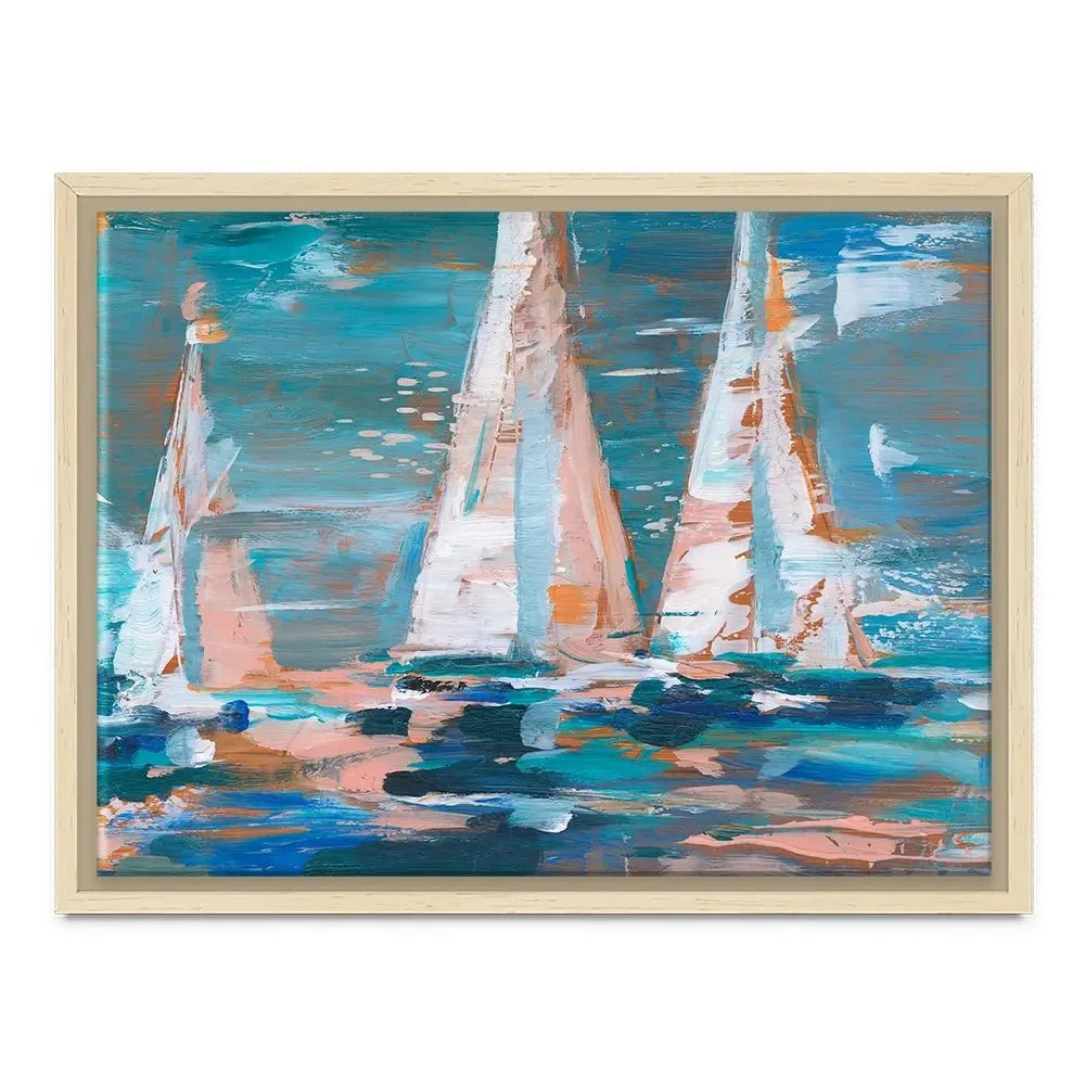 Pop Regatta 2 Canvas Print Pop Regatta 2 Canvas Print wall art product Ethan Harper