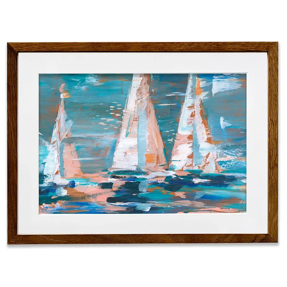 Pop Regatta 2 Framed Art Print Pop Regatta 2 Framed Art Print wall art product Ethan Harper