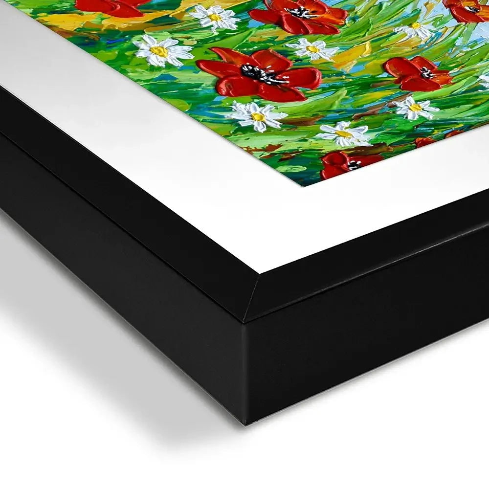 Poppies And Daisies Framed Art Print Poppies And Daisies Framed Art Print wall art product Olga Tkachyk