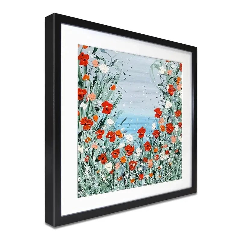 Poppies By The Sea Framed Art Print Poppies By The Sea Framed Art Print wall art product Charlotte Anna Reed