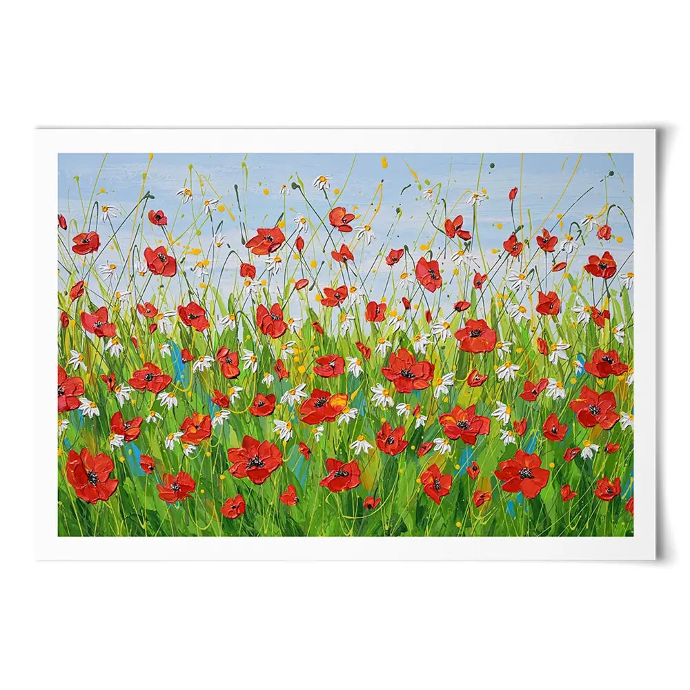 Poppies Galore Art Print Poppies Galore Art Print wall art product Olga Tkachyk