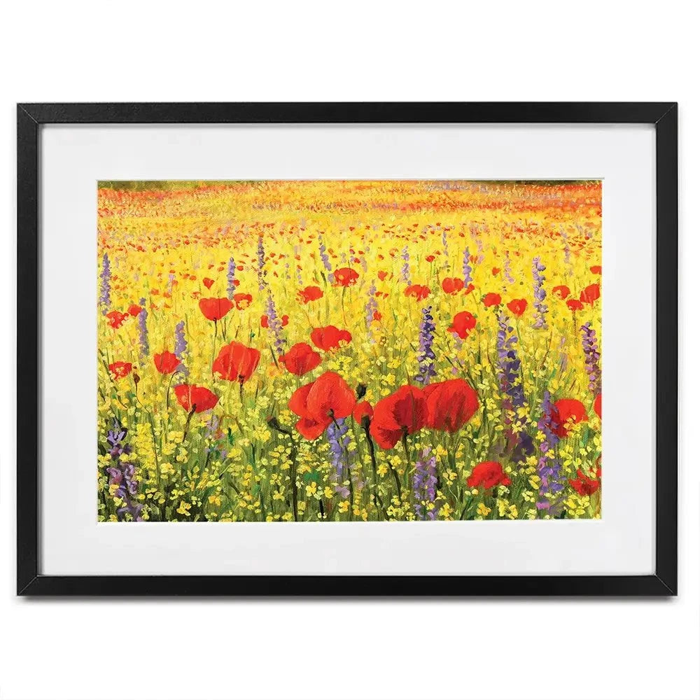 Poppies Oil Painting Framed Art Print Poppies Oil Painting Framed Art Print wall art product Kiril Stanchev / Shutterstock