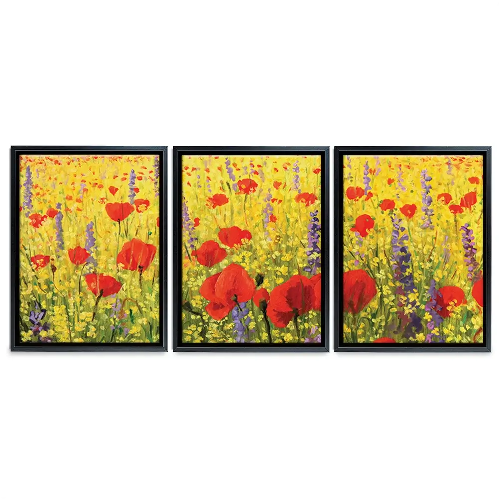 Poppies Oil Painting Trio Canvas Print Poppies Oil Painting Trio Canvas Print wall art product Kiril Stanchev / Shutterstock