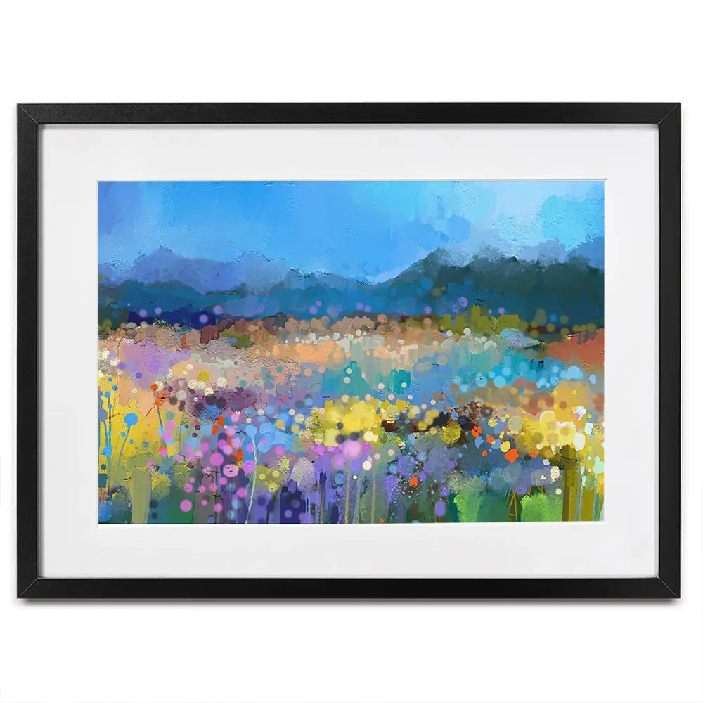 Popping Garden Framed Art Print Popping Garden Framed Art Print wall art product Art Print Shop