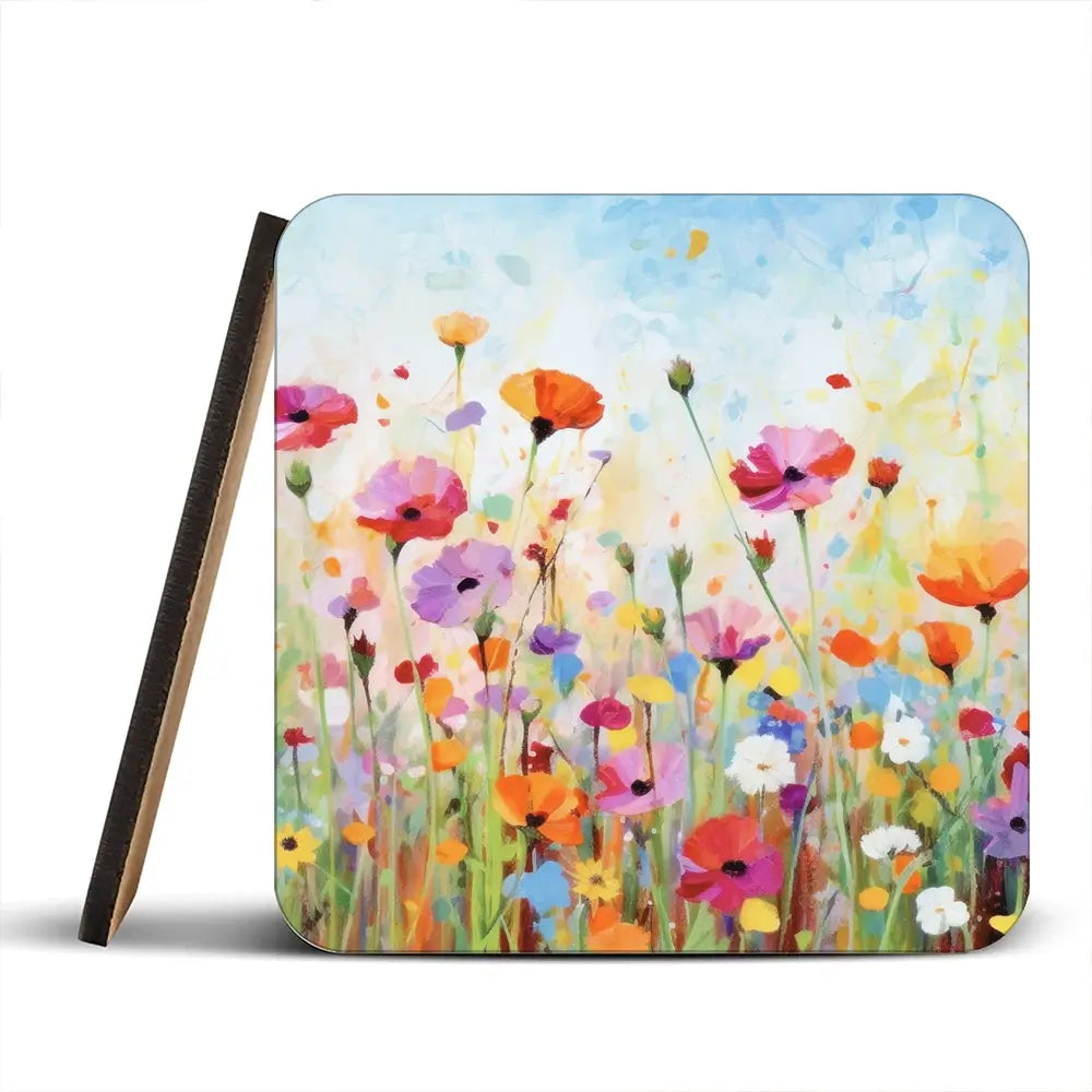 Popping Poppies Coaster Set Popping Poppies Coaster Set wall art product Art Print Shop