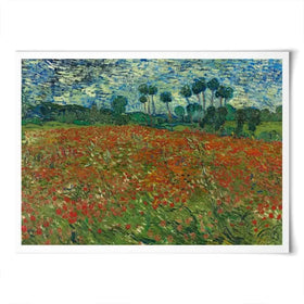Poppy Field Art Print Poppy Field Art Print wall art product Vincent Van Gogh