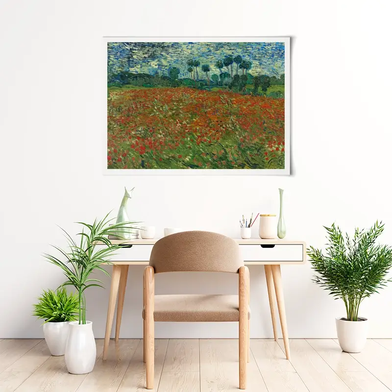 Poppy Field Art Print Poppy Field Art Print wall art product Vincent Van Gogh