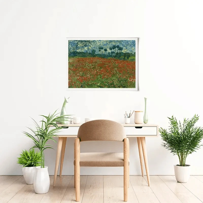 Poppy Field Art Print Poppy Field Art Print wall art product Vincent Van Gogh