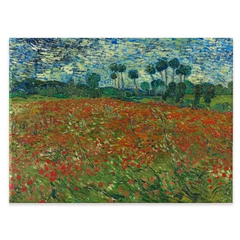 Poppy Field Canvas Print Poppy Field Canvas Print wall art product Vincent Van Gogh
