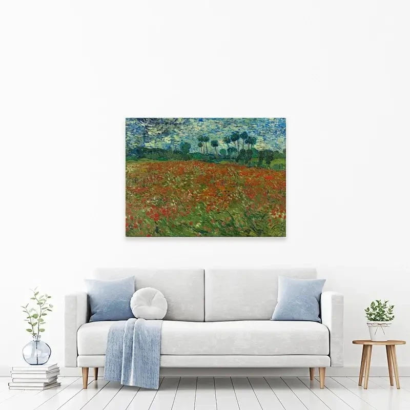 Poppy Field Canvas Print Poppy Field Canvas Print wall art product Vincent Van Gogh